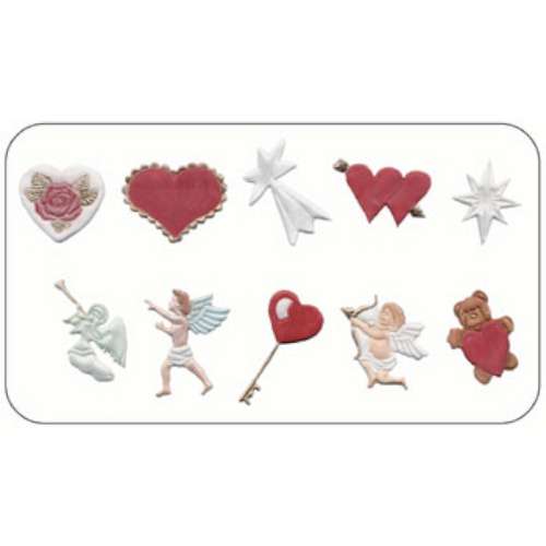 FMM Tappit Set - Hearts and Cherubs - Click Image to Close